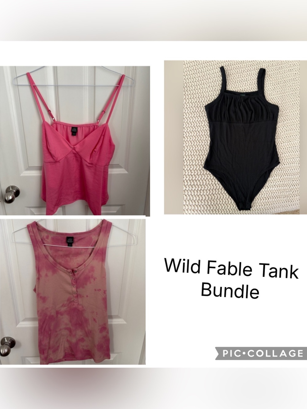 BUNDLE (3) Wild Fable Tank Tops and Bodysuit Women’s Med/Large Casual Cute Tanks